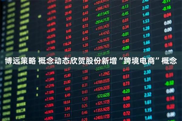 博远策略 概念动态欣贺股份新增“跨境电商”概念