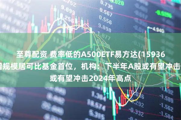 至尊配资 费率低的A500ETF易方达(159361)近1周新增规模居可比基金首位，机构：下半年A股或有望冲击2024年高点